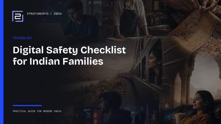 Digital Safety in India: A Practical Cybersecurity Checklist for Families — Structurespys