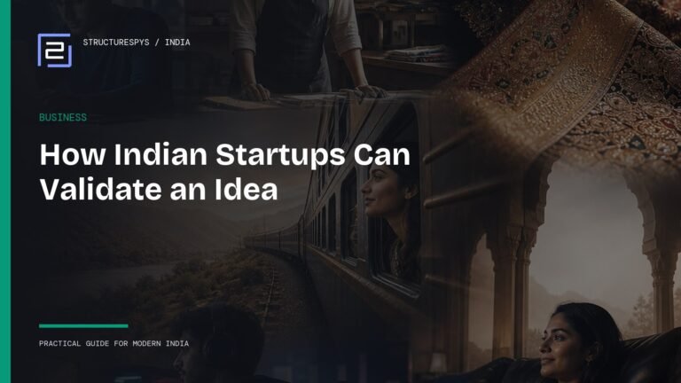How Indian Startups Can Validate an Idea Before Spending Heavily — Structurespys